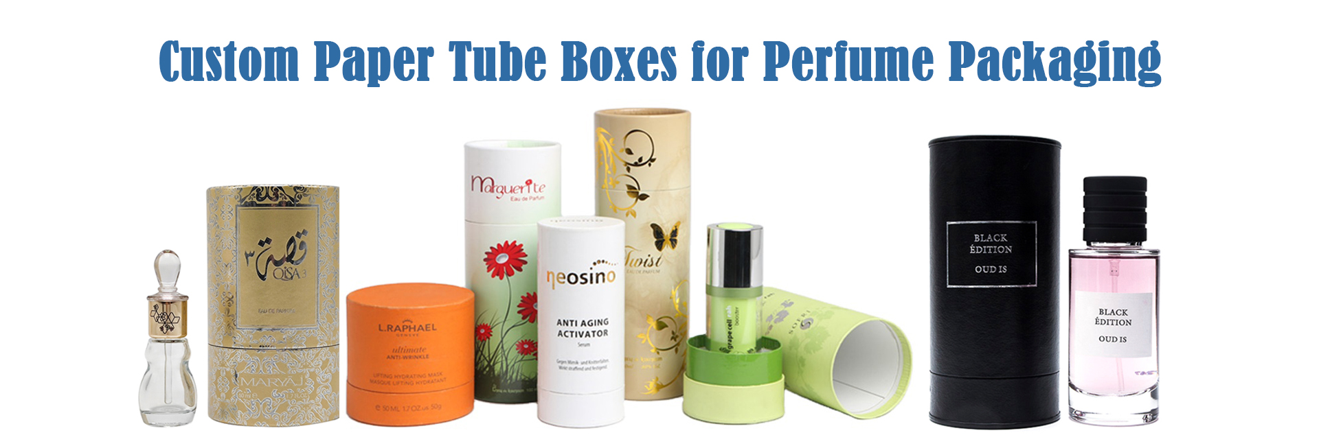 Custom Paper Tube Boxes for Perfume Packaging 
