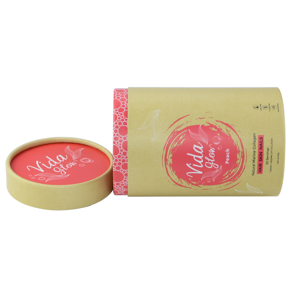  Double Sides Printed Hair Skin Nails Paper Tube Packaging Cardboard Tube Boxes  