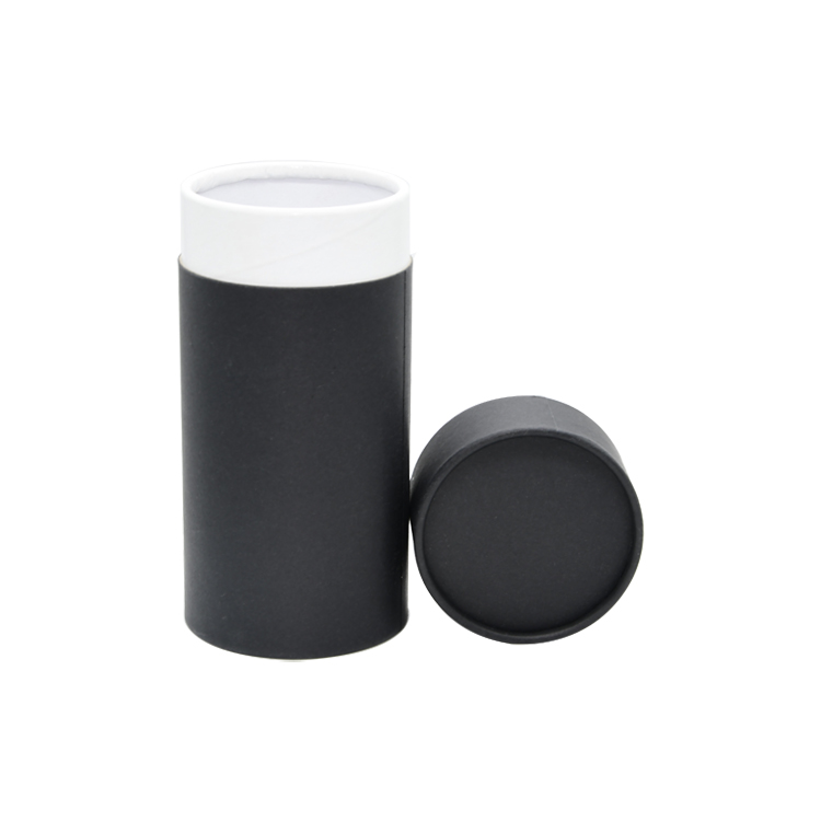 Schwarzer Papierschlauchkasten in kundengebundener Größe für die Verpackung von Kaffeebohnen mit Atemventil  