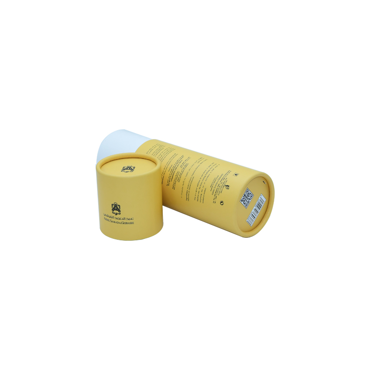 Картонные цилиндрические коробки с бумажной трубкой для бумажного тумана с индивидуальной печатью  