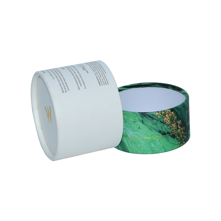 Le tube de papier texturé met en boîte des boîtes de papier de boîte ronde en carton pour l'emballage de masque  