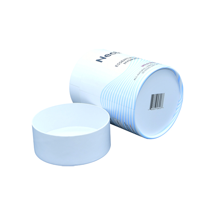 Embalagem de Pó de Hidratação Personalizada Redonda Canister de Papelão Caixa Vazia de Tubo de Papel  