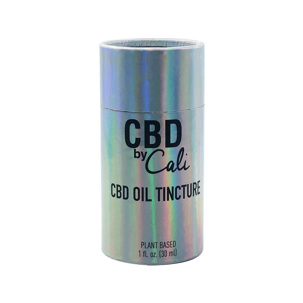 Custom CBD Oil Holographic Paper Cardboard Tube Packaging for Essential Oil Bottle  