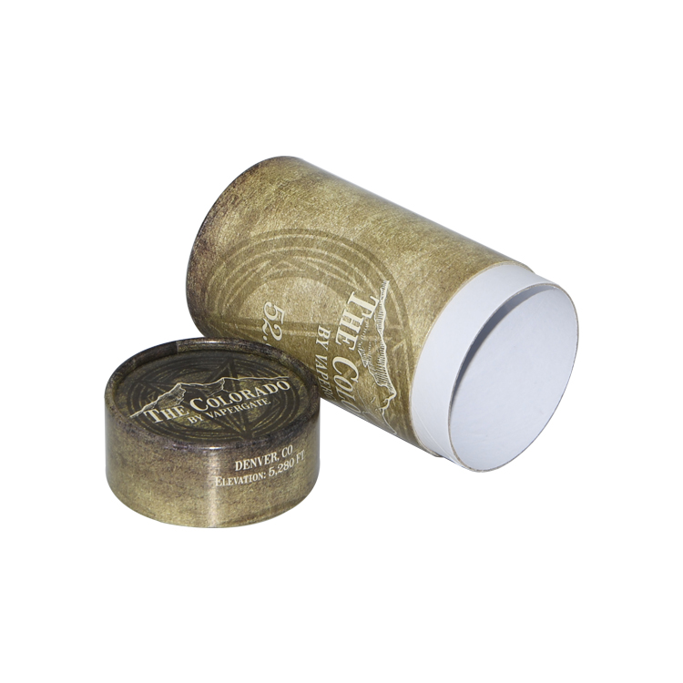Tubos de papel para garrafa de líquido E 30ml personalizados, embalagens de papelão para suco E Caixas de cilindro  