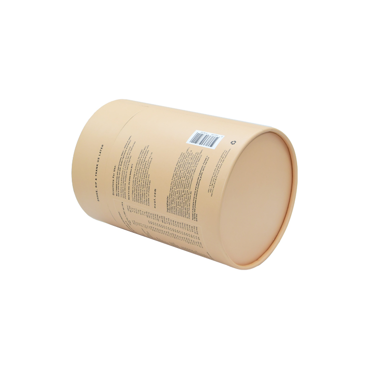  Le tube de papier biodégradable met en boîte l'emballage de tube de boîte-cadeau de cylindre pour la poudre de protéine  
