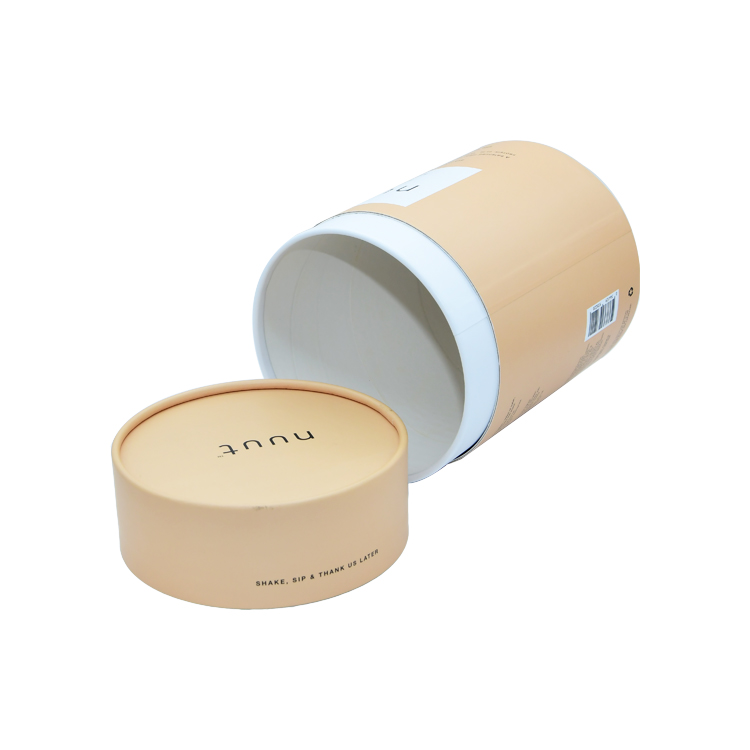  El tubo de papel biodegradable encajona el empaquetado del tubo de la caja de regalo del cilindro para el polvo de la proteína  