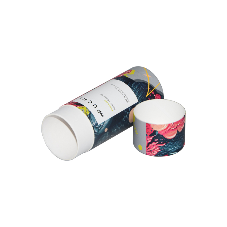  Eco-Friendly Custom Cylinder Paper Tube Packaging Box Cardboard Tube for Exotic Oil  