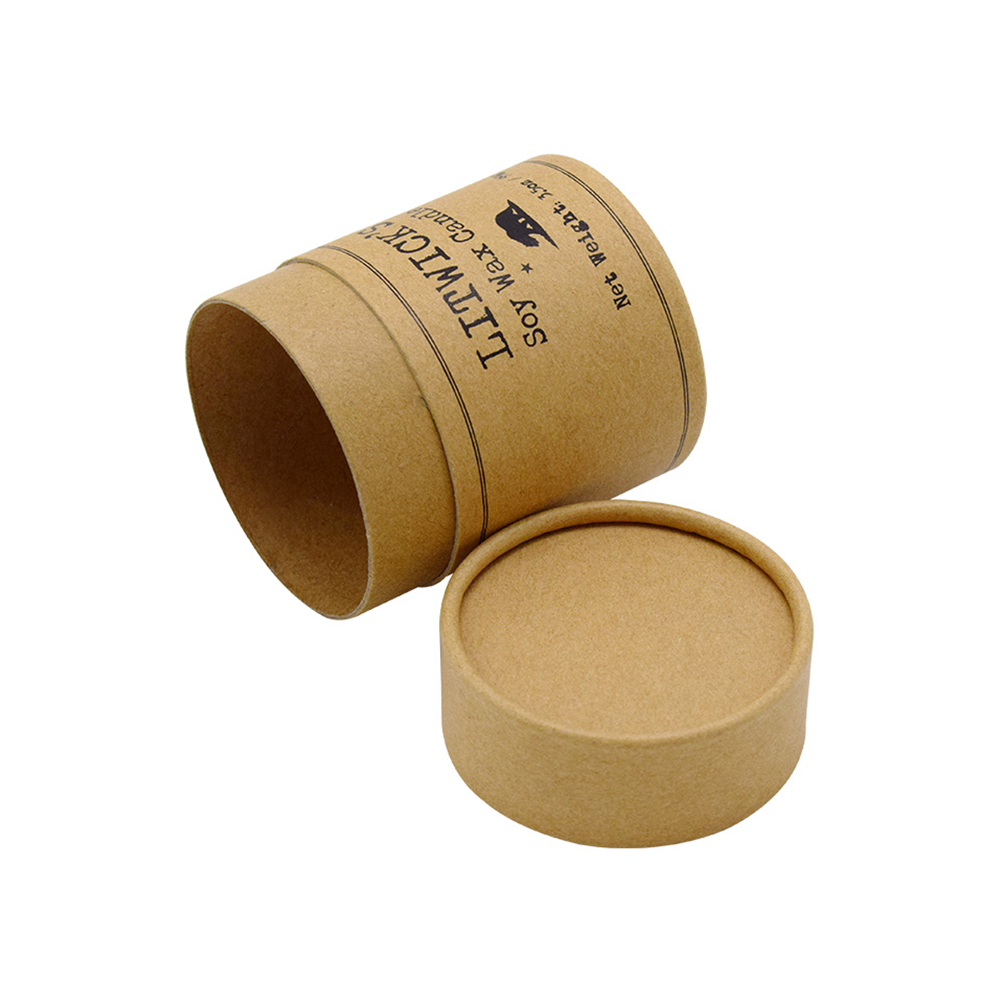 Luxury Cylindrical Candle Boxes, Kraft Paper Candle Tubes Paper Tubes Packaging  