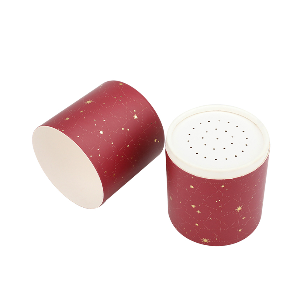  Loose Powder Paper Tube Boxes with Shaker Sifter, Loose Powder Paper Containers  