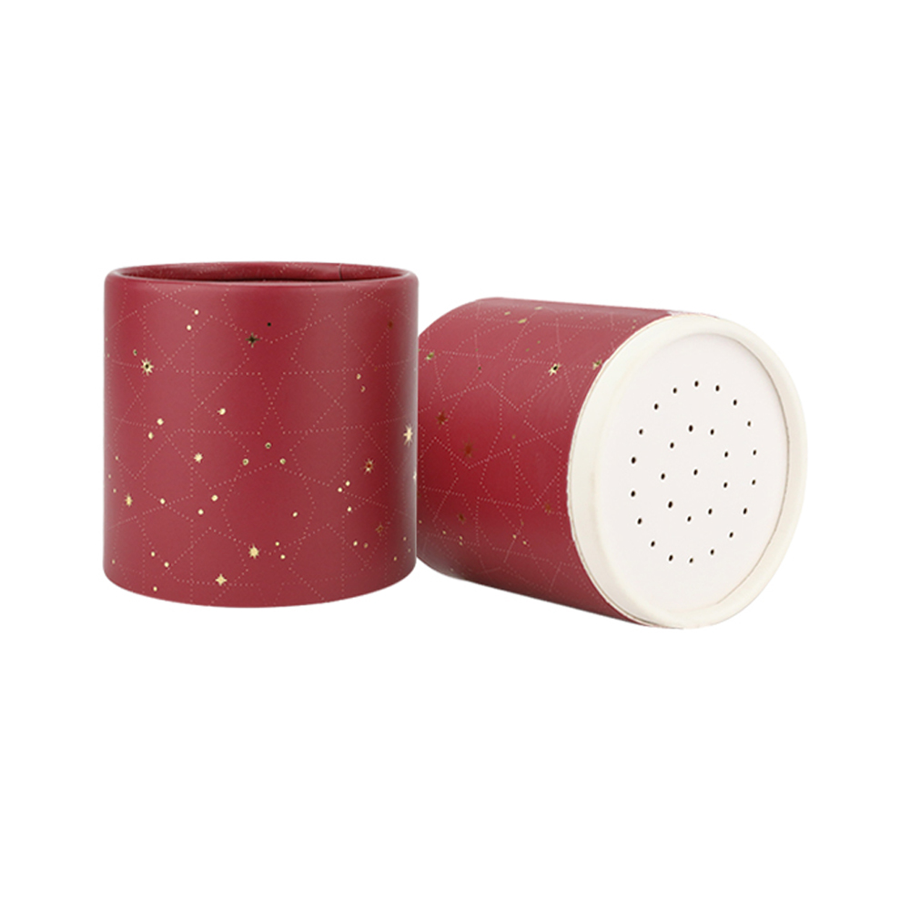 Loose Powder Paper Tube Boxes with Shaker Sifter, Loose Powder Paper Containers