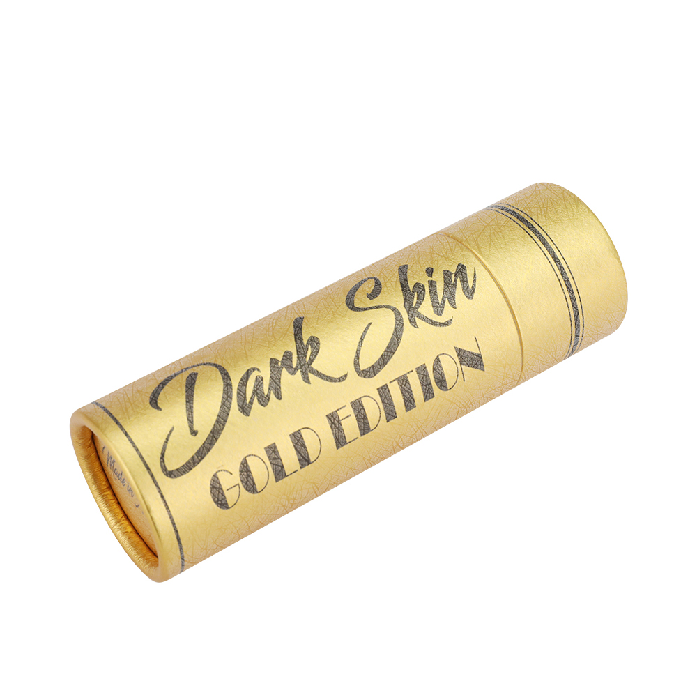  Gold Paper Tube Packaging, Golden Cardboard Cylinder Box for 30ml Tanning Drops  
