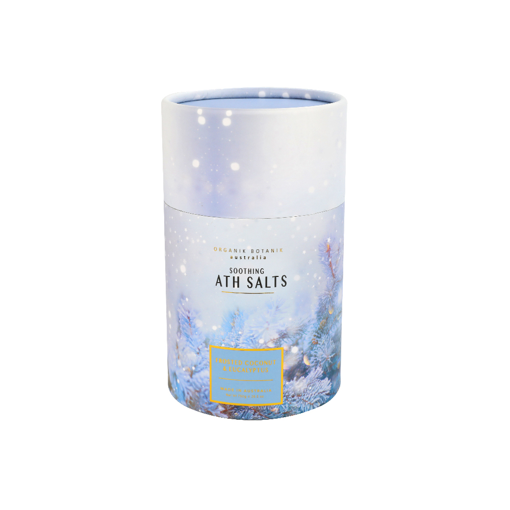  Custom Paper Tube Bath Salt Packaging, Cylinder Bath Salt Jars Paper Tube Packaging  