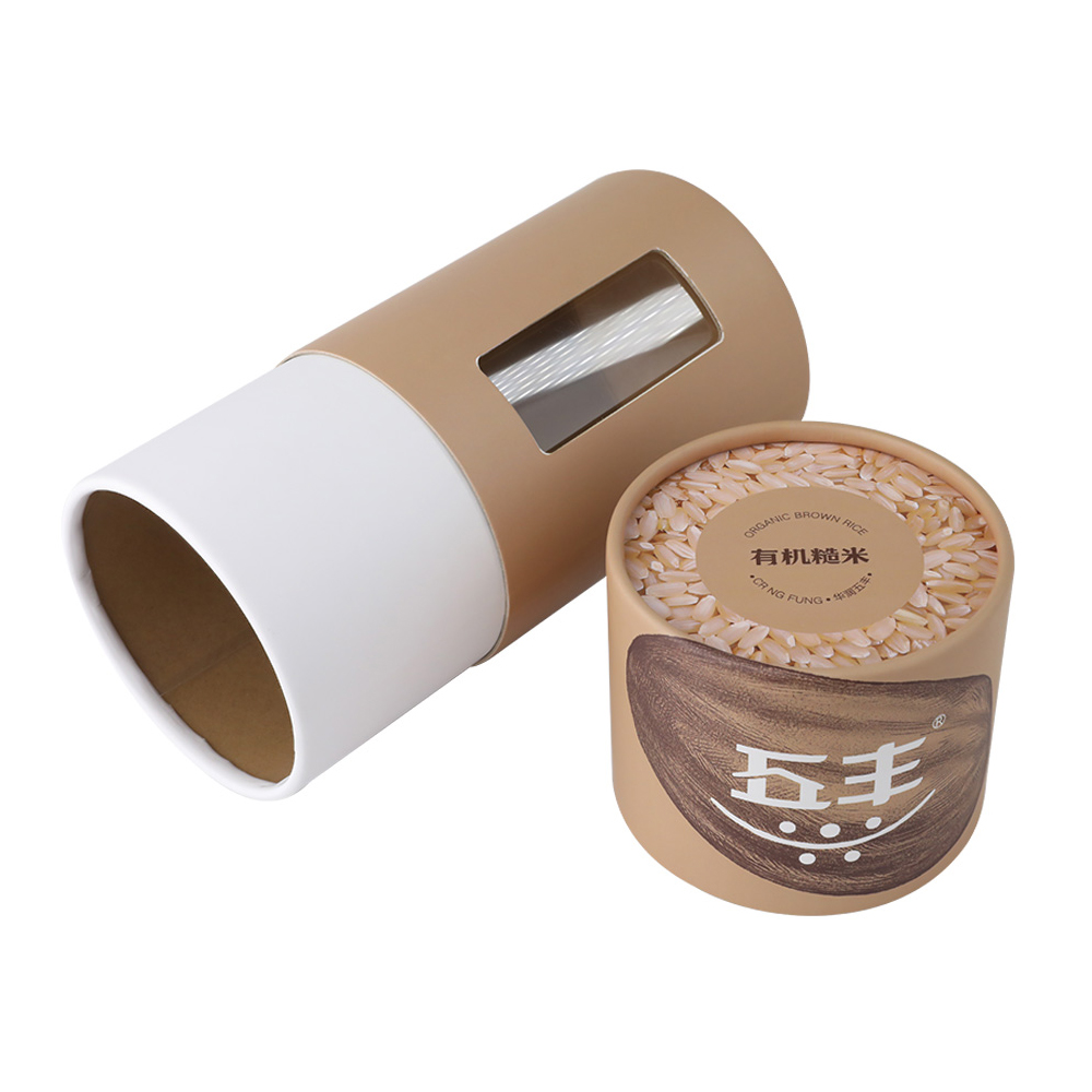  Food Grade Rice Composite Paper Cans, Food Packaging Cardboard Tubes for Rice  