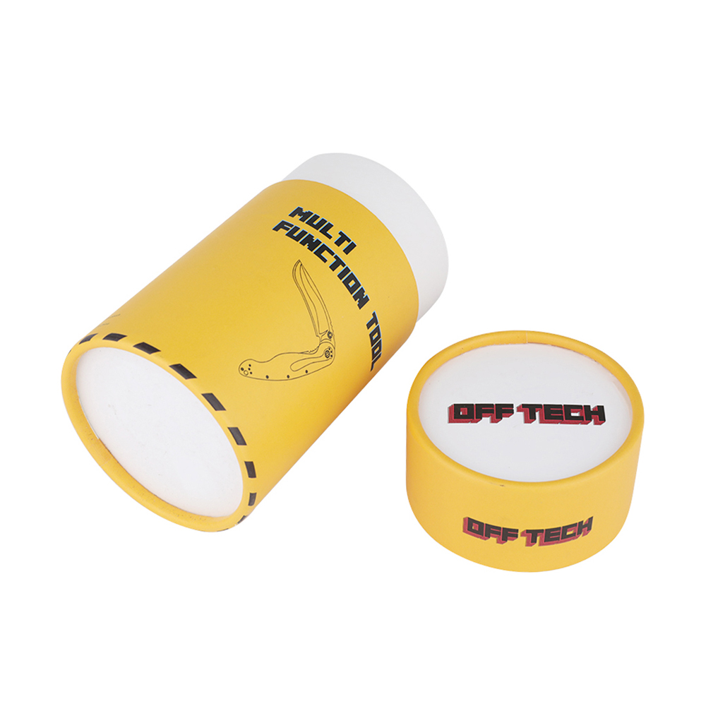  Custom Yellow Color Paper Tube Packaging, Custom Yellow Cardboard Tube Packaging  