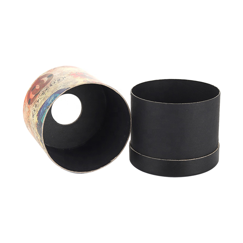 Embalaje personalizado del tubo de papel del envase del cilindro de la cartulina de la joyería con la ventana  