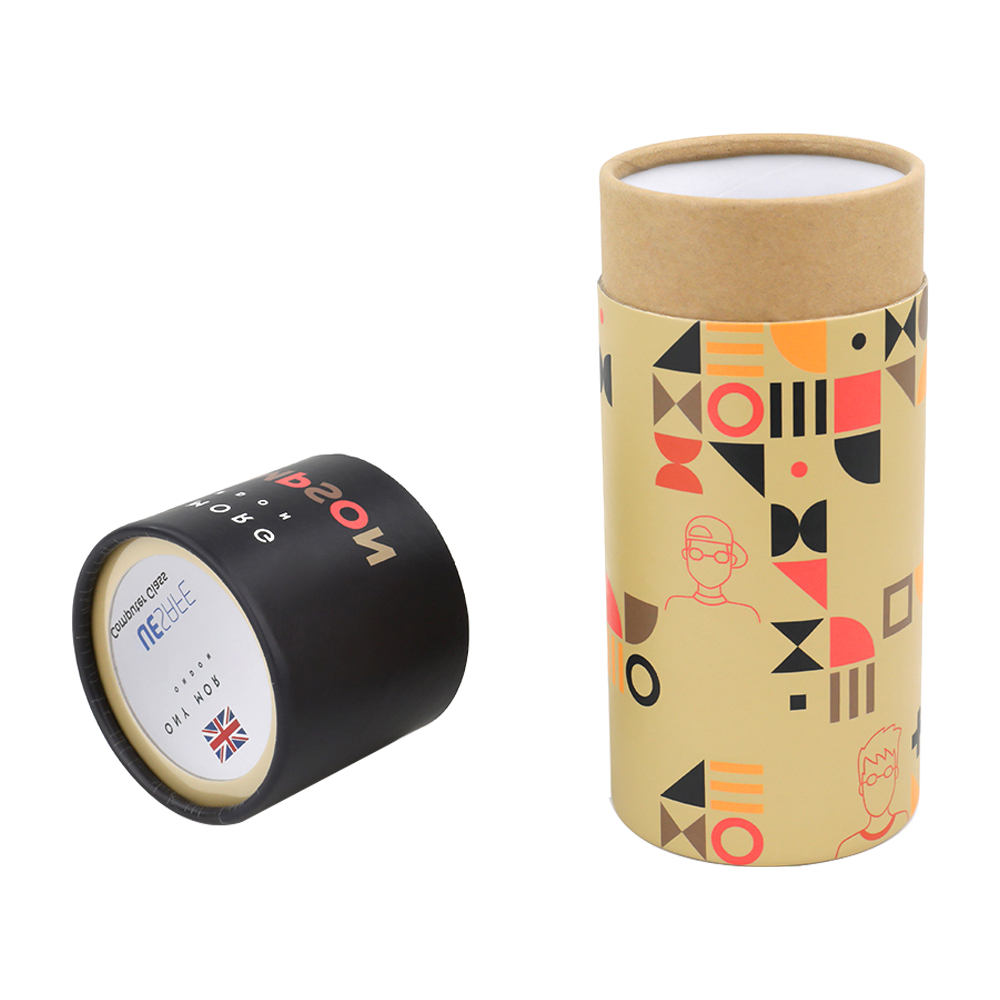 Recicle el empaquetado de papel de lujo del tubo, cajas de cilindro de cartón personalizadas para vasos