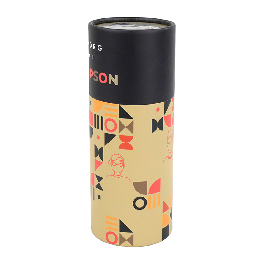 Recicle el empaquetado de papel de lujo del tubo, cajas de cilindro de cartón personalizadas para vasos  