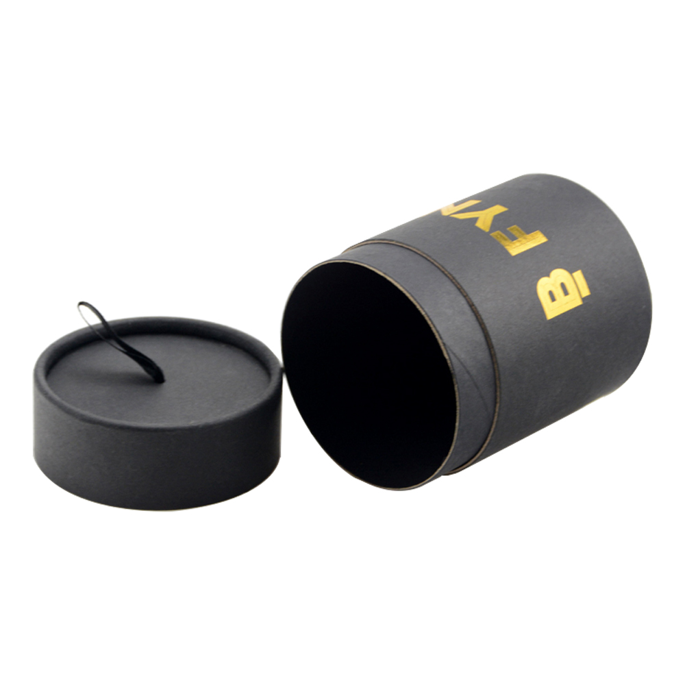 Black Cardboard Cylindrical Box for Bikini Packaging, Paper Tube Packaging for Swimsuits  