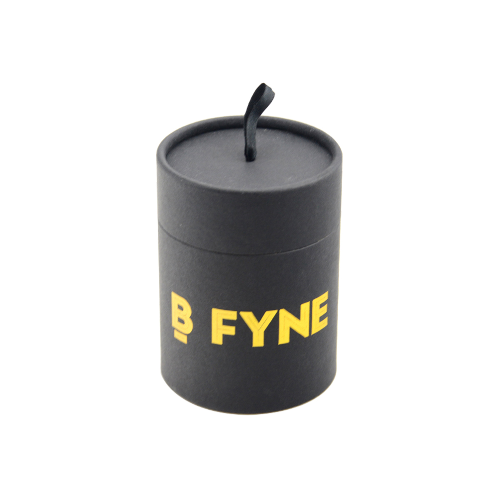Black Cardboard Cylindrical Box for Bikini Packaging, Paper Tube Packaging for Swimsuits  