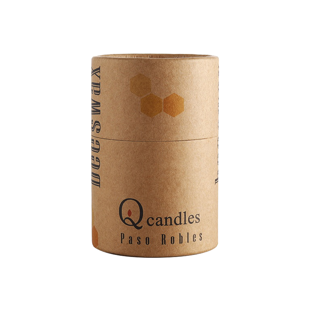  Tubos de papel personalizados para embalagens de velas, embalagens de tubos redondos de velas em papel Kraft  