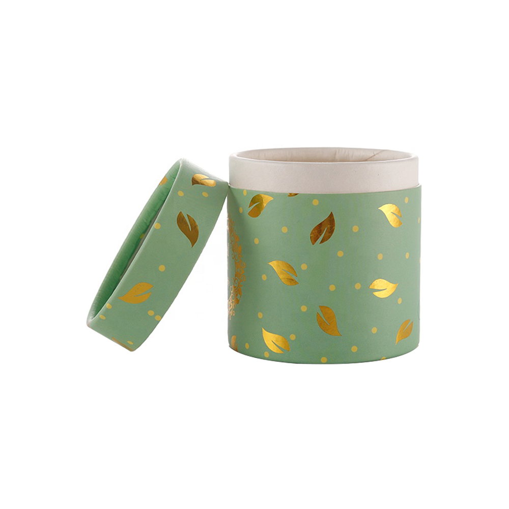 Caja de papel de cilindro de té de muestra gratis, Lata de tubo de empaquetado hermética de grado alimenticio, Bote de té de papel  