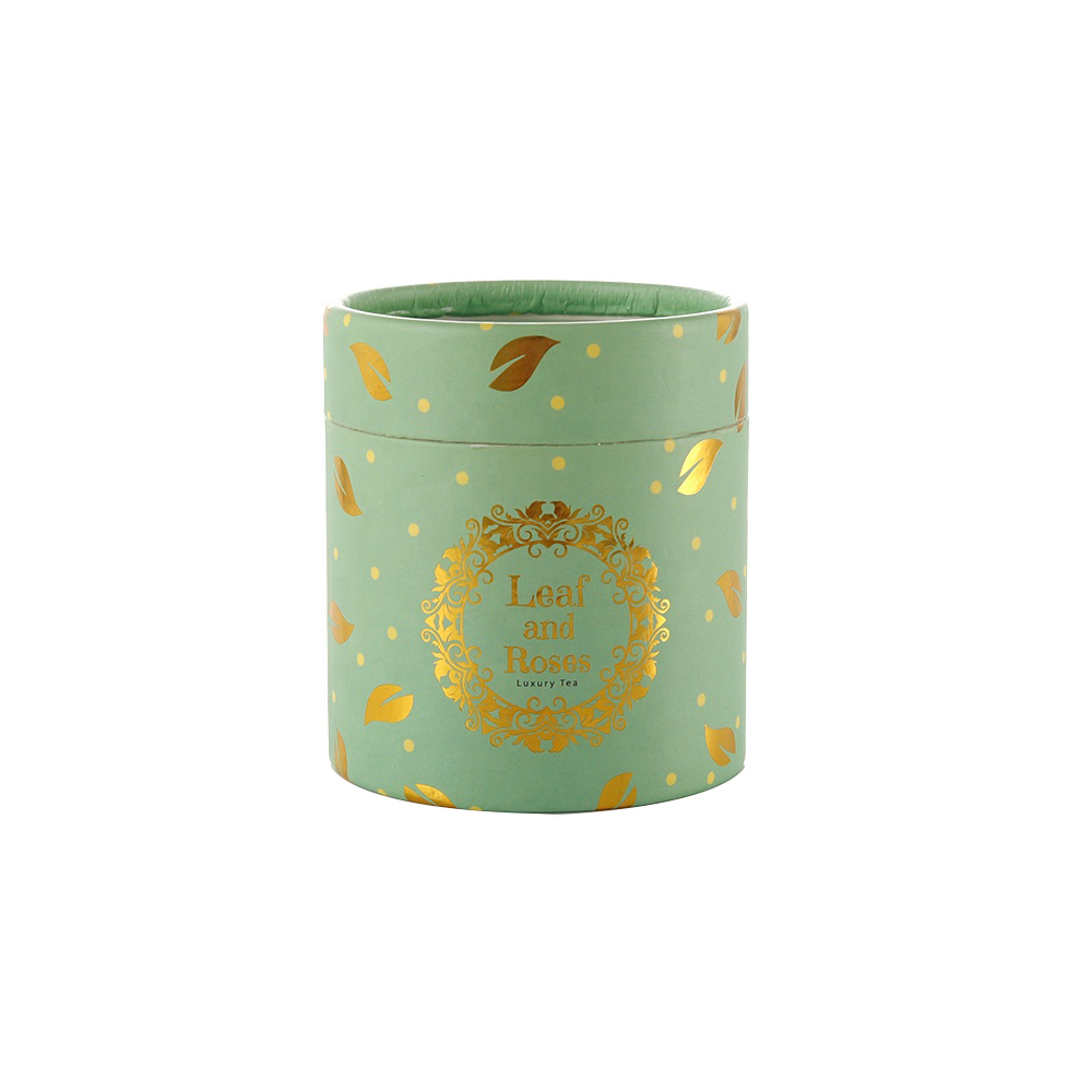 Boîte de papier de cylindre de thé d'échantillon gratuit, boîte hermétique de tube d'emballage de catégorie comestible, boîte de thé de papier  