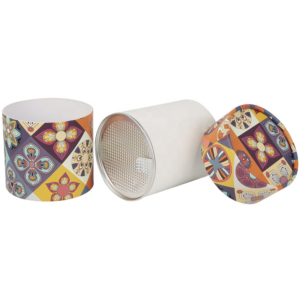  Envases de tubos de papel fáciles de despegar, latas de papel herméticas para alimentos, botes de papel para café  