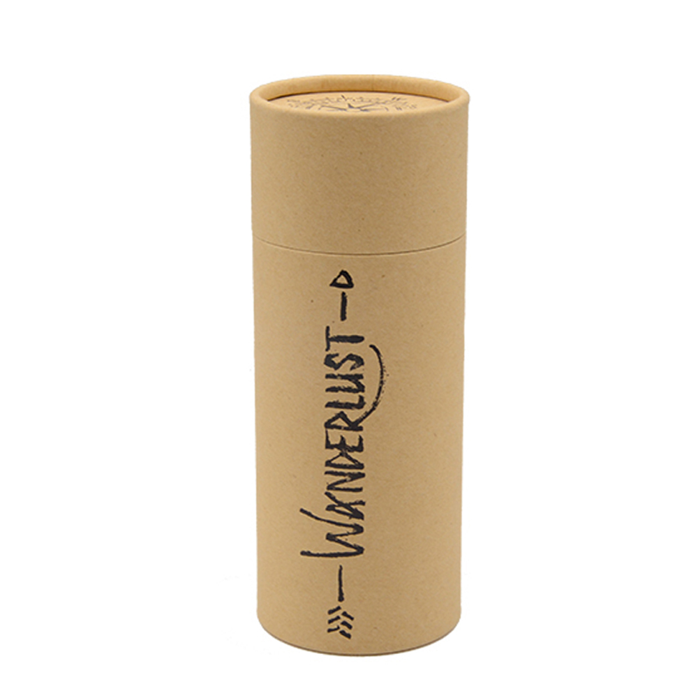 Caixa de tubo de papel kraft biodegradável para suplementos, caixas de tubo de papelão kraft para alimentos  