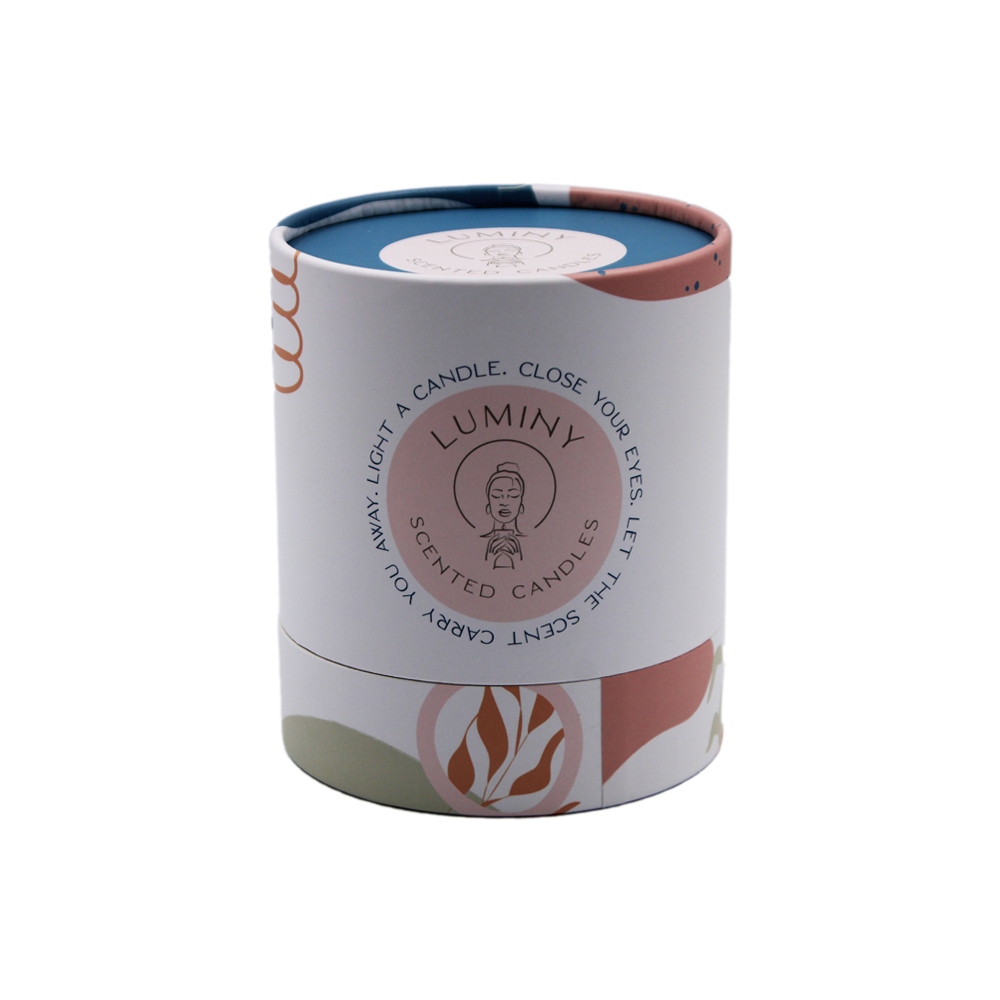  Оптовые ароматизированные свечи для упаковки круглых трубок, картонная цилиндрическая коробка для свечей  
