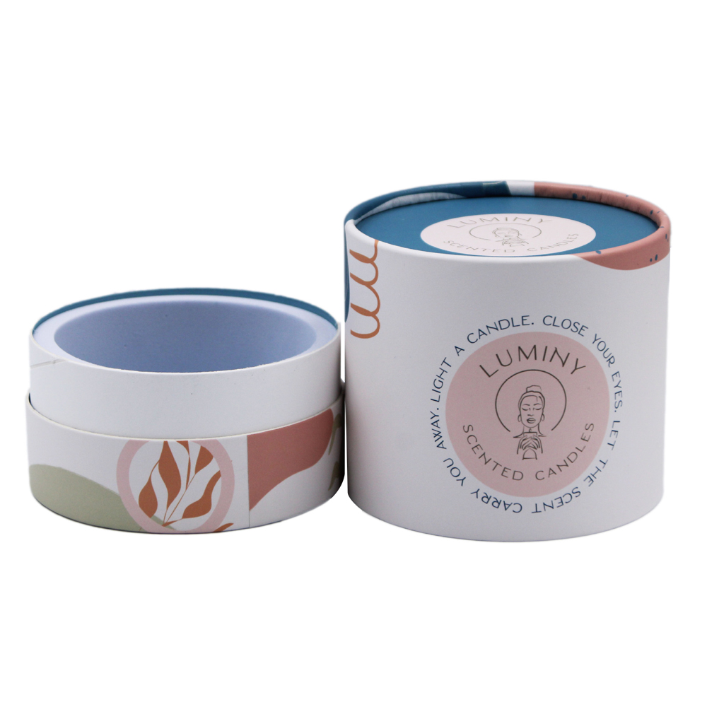 Wholesale Scented Candle Box Packaging Round Tubes, Cardboard Cylindrical Box for Candle  