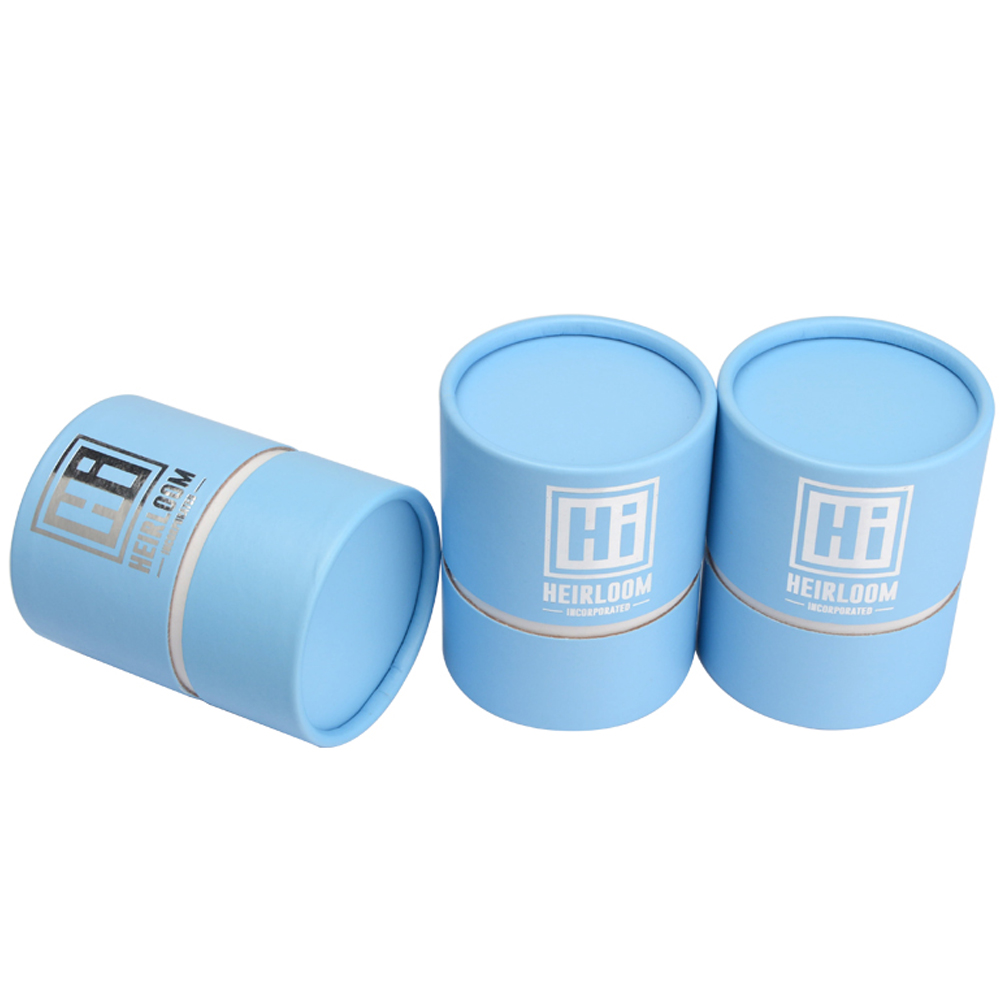 Embalagem de tubo de papel de joias com design personalizado, caixas de joias de papelão redondas de luxo  