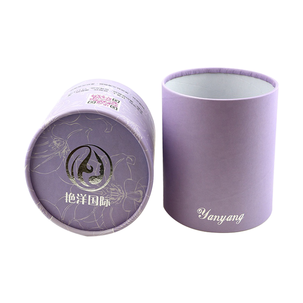 Custom Recyclable Cylinder Paper Cardboard Tube Box for Powder Face Mask Packaging  