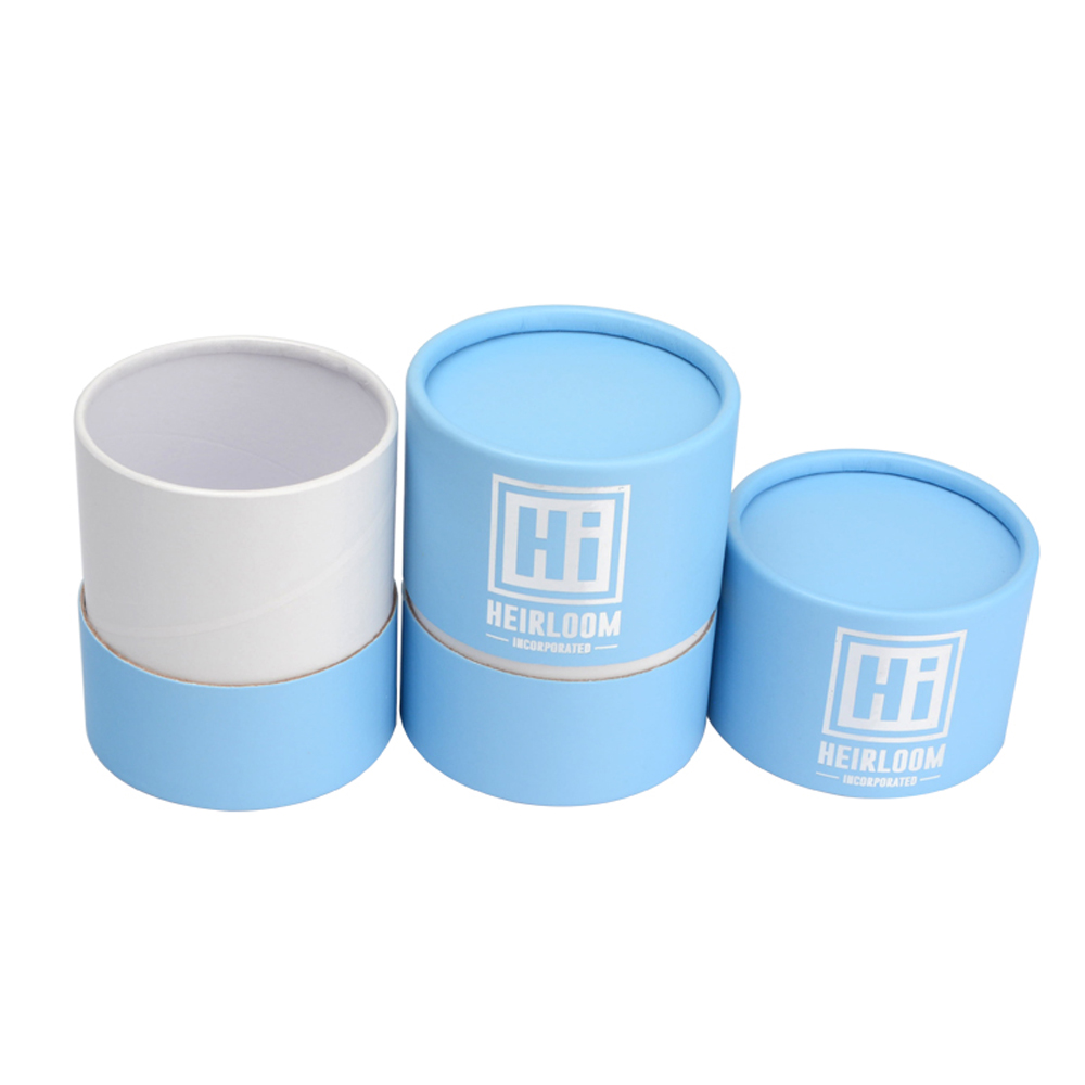 Embalagem de tubo de papel de joias com design personalizado, caixas de joias de papelão redondas de luxo  