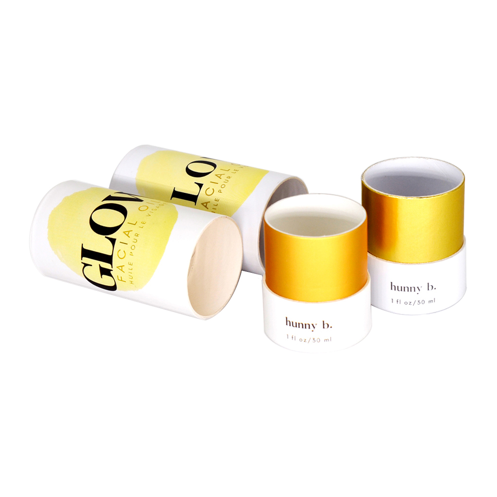 Empaquetado de los cosméticos del tubo de cartón, cajas de empaquetado de encargo del tubo cosmético de la cartulina  