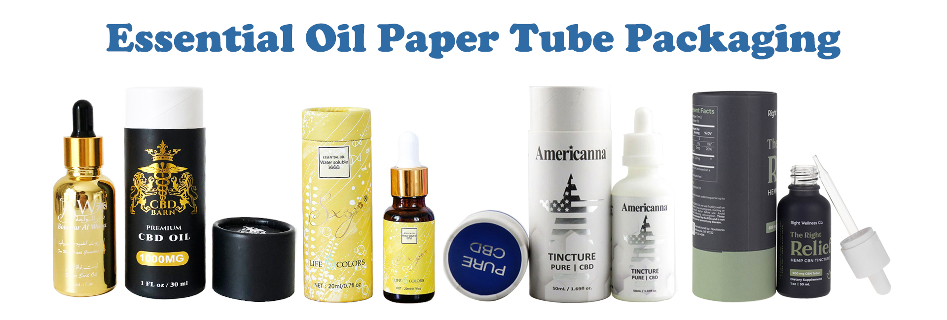 Essential Oil Paper Tube Packaging 