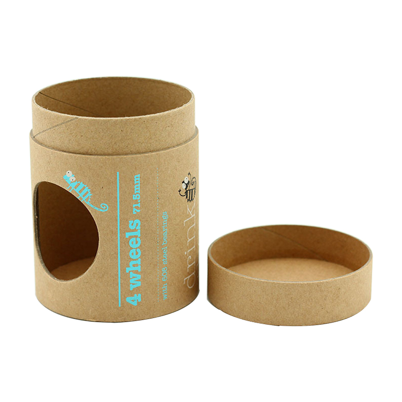 Eco-friendly Customized Kraft Paper Round Cardboard Tube Packaging with Window