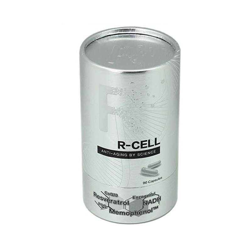 Cilindro de papelão de prata cilíndrico embalagem tubo de papelão embalagem para cosméticos  