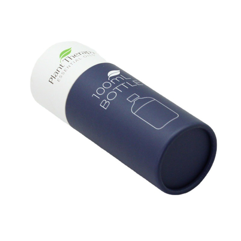 Embalagem de cilindro de tubo de papel de óleo essencial personalizado, caixa de óleo essencial de tubo redondo  