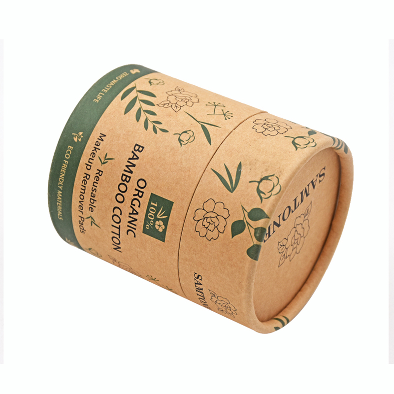 Biodegradable Kraft Tube Boxes Recycled Cardboard Paper Tubes Round Cosmetic Packaging  