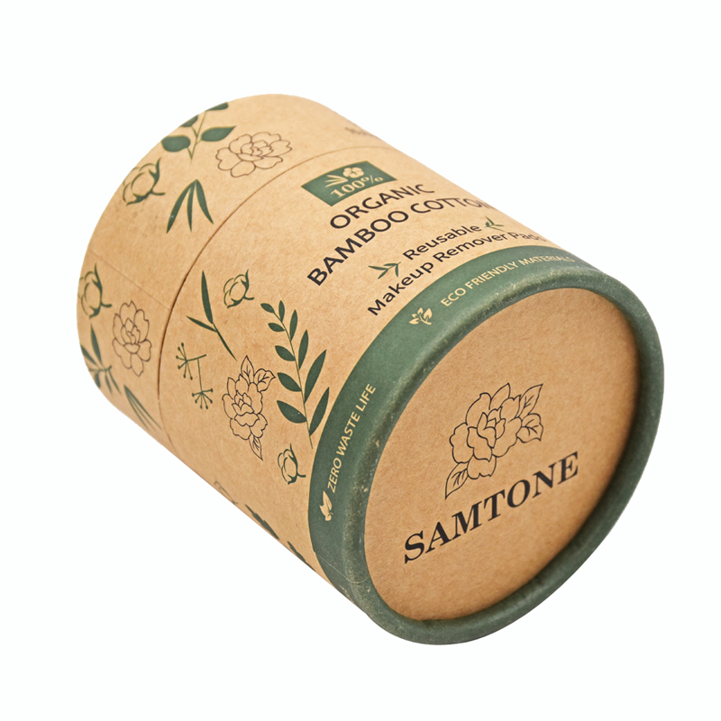 Biodegradable Kraft Tube Boxes Recycled Cardboard Paper Tubes Round Cosmetic Packaging  
