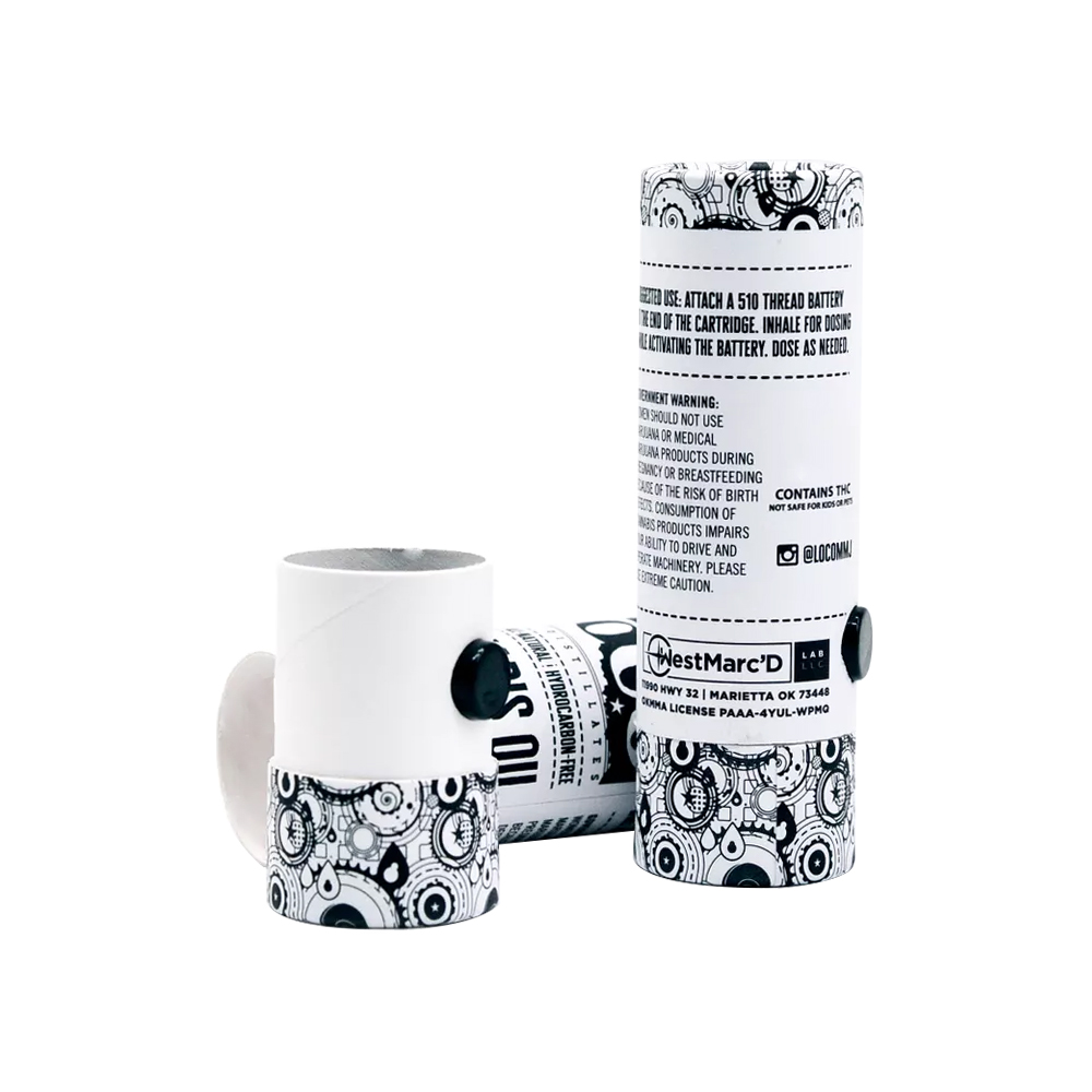 Premium Child Resistant Vape Cartridge Paper Tube Box Childproof Cardboard Tubes  