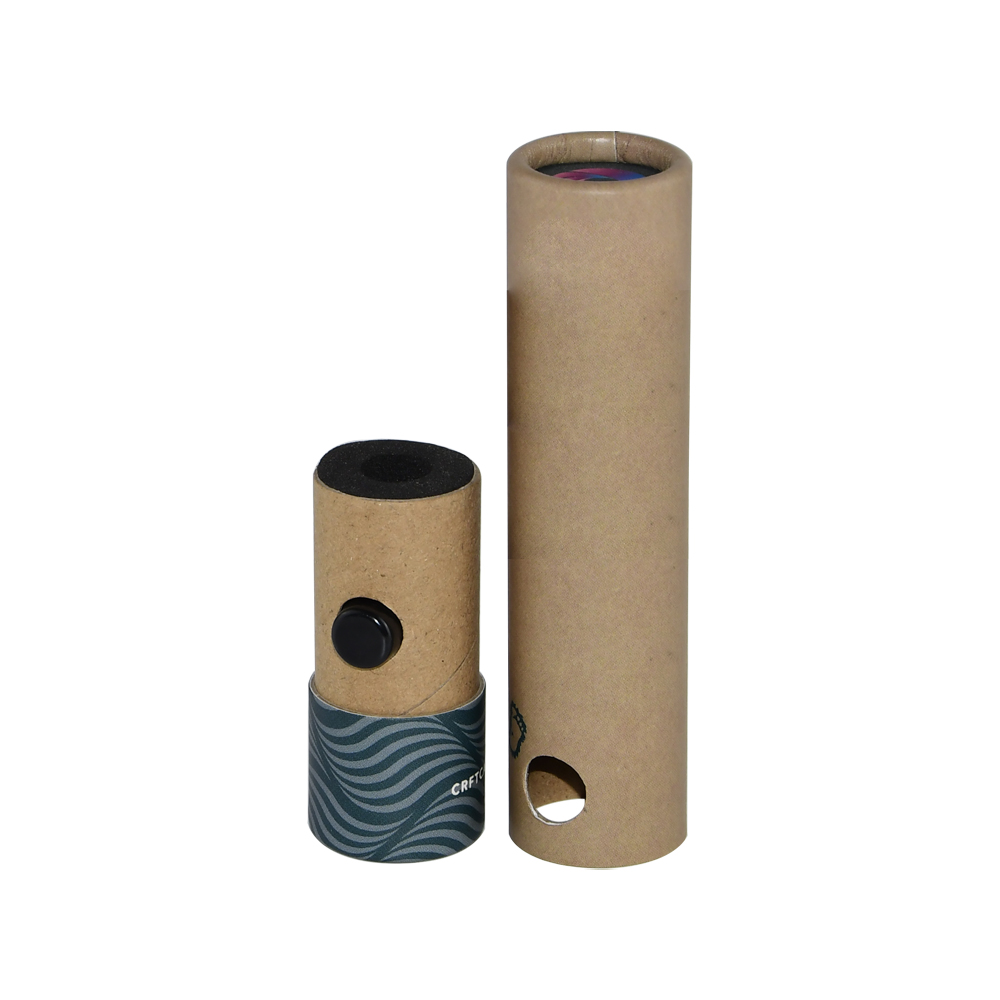  Tubo de papel de cartucho de vapor resistente a crianças certificado dos EUA embalagem caixas de tubo de papelão  