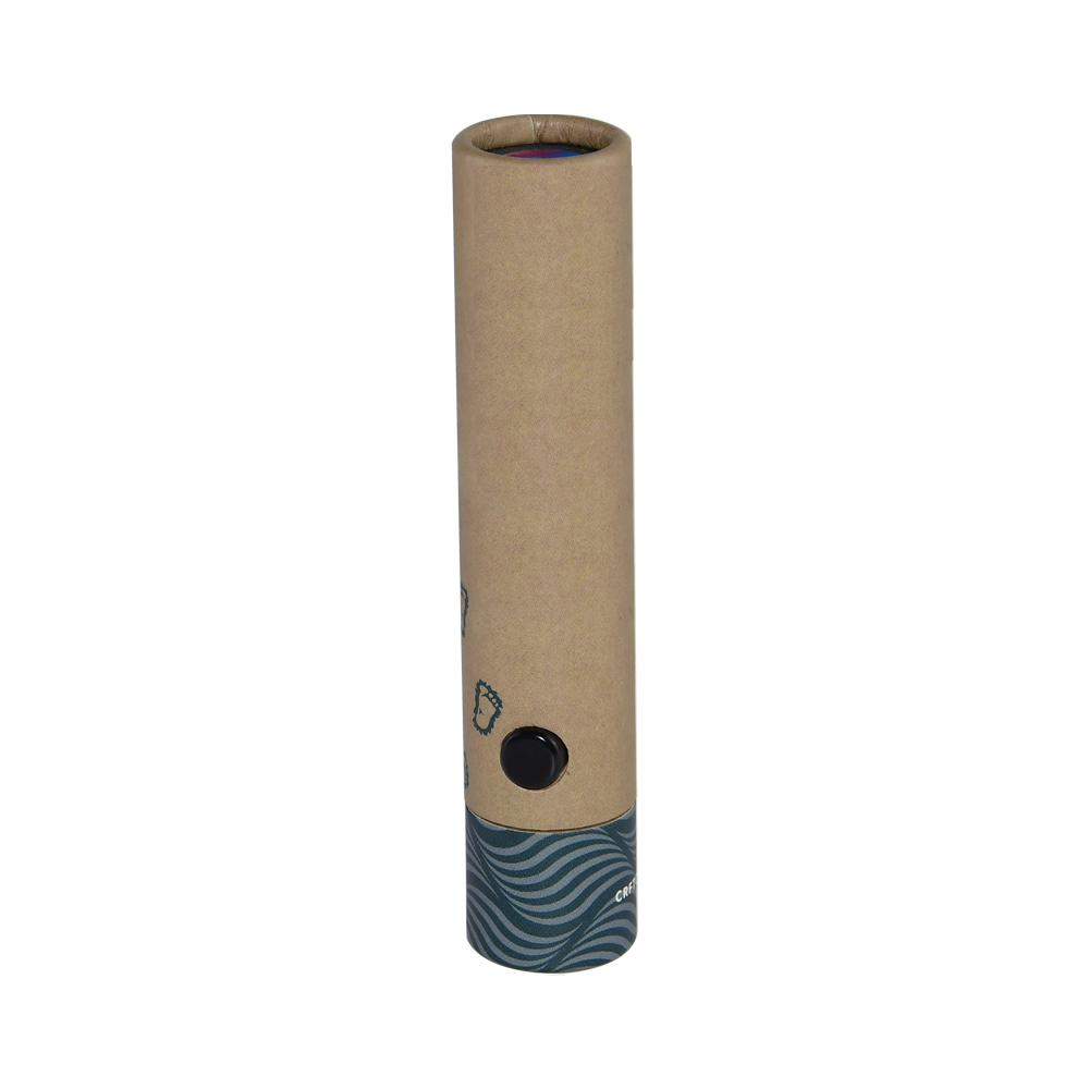 USA Certificated Child Resistant Vape Cartridge Paper Tube Packaging Cardboard Tube Boxes  