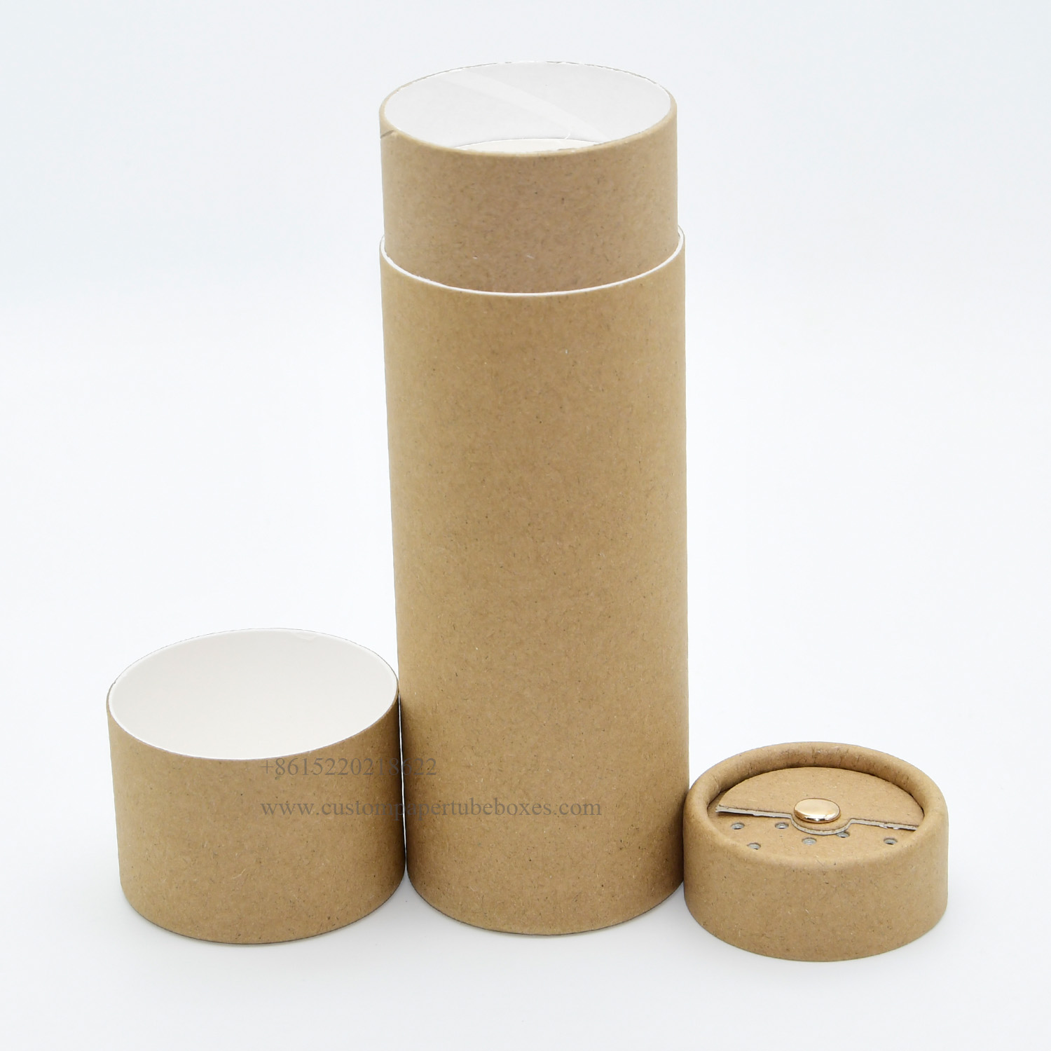 Tubo de papel ecológico para especias de calidad alimentaria al por mayor para envasado de alimentos en polvo  