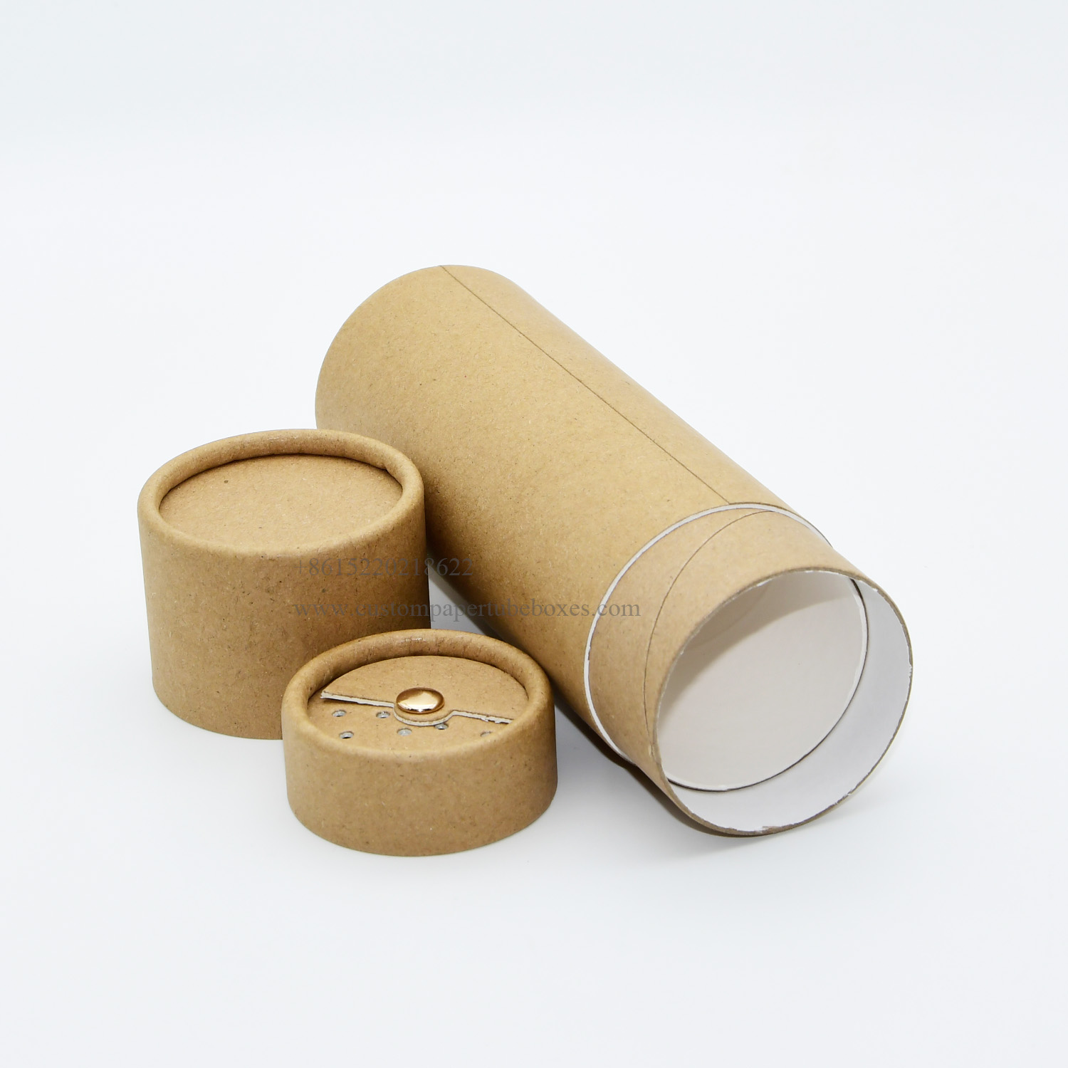 Tube en papier écologique pour épices de qualité alimentaire en gros pour emballage de poudre alimentaire  