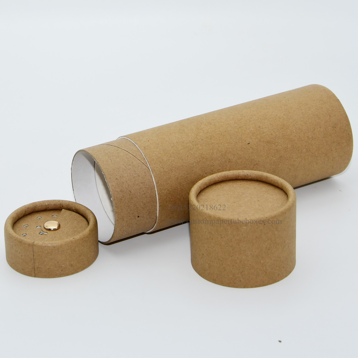 Tubo de papel ecológico para especiarias de qualidade alimentar a granel para embalagem de alimentos em pó  
