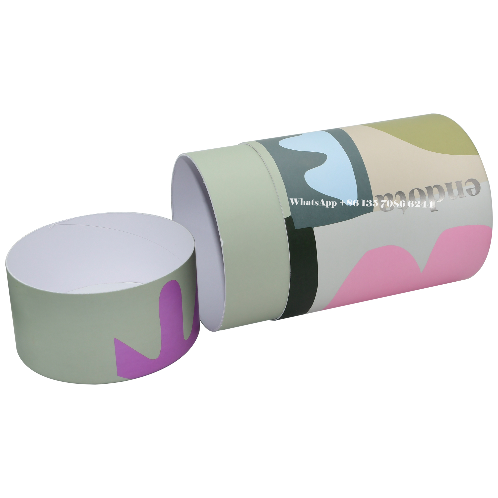  Cajas cilíndricas de papel protector para el embalaje de Skin Saver  