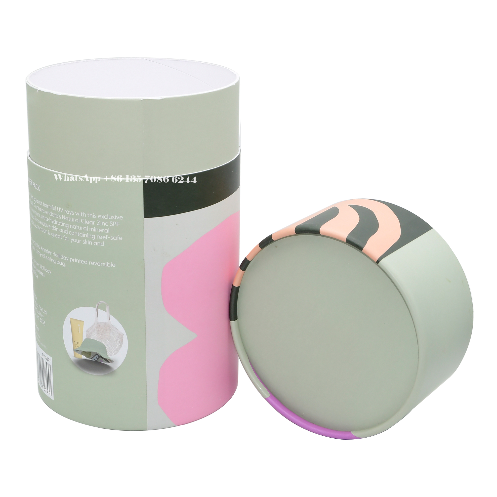 Scatole cilindriche in carta protettiva per l'imballaggio di Skin Saver  