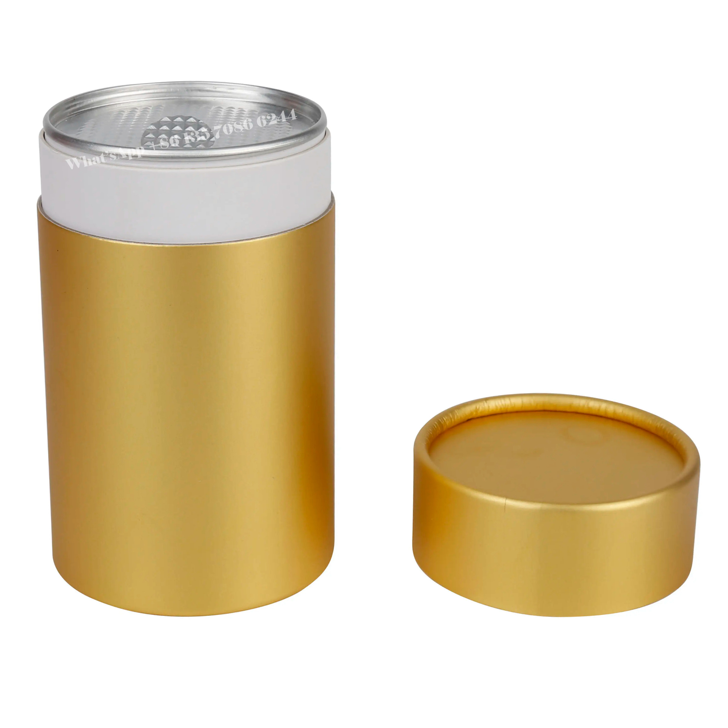 Peelable Lid Paper Canister Aluminum Foil Lining Paper Cans