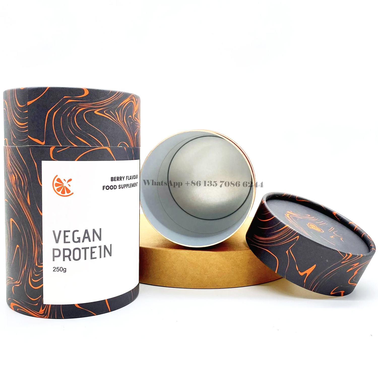  Recycelbare vegane Proteinpulver-Röhrenverpackung Großhandel  